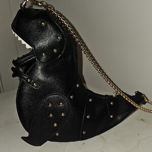 Black Dinosaur-Shaped Women's Bag